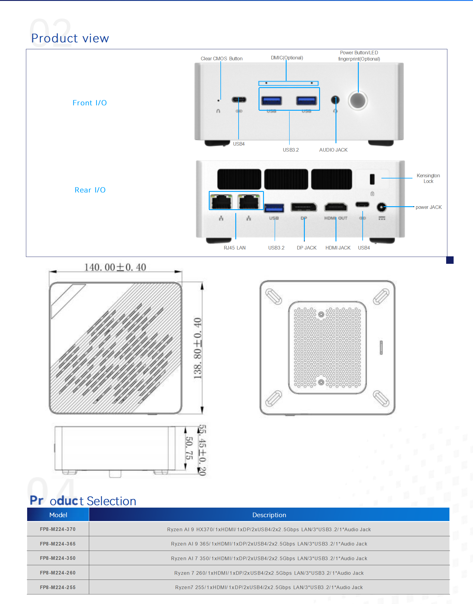 M224_AMD_ FP8 MINI PC- GA黄金甲入口智能规格书-EN 0.4_02(1).png