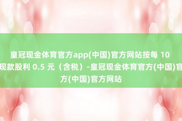 皇冠现金体育官方app(中国)官方网站按每 10 股派发现款股利 0.5 元（含税）-皇冠现金体育官方(中国)官方网站