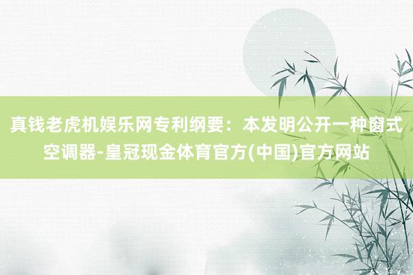 真钱老虎机娱乐网专利纲要：本发明公开一种窗式空调器-皇冠现金体育官方(中国)官方网站